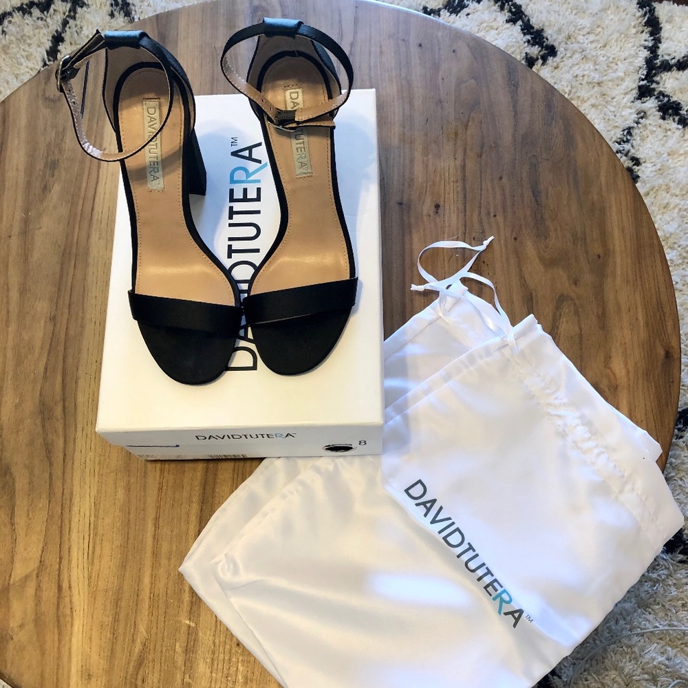 David Tutera Black Heels